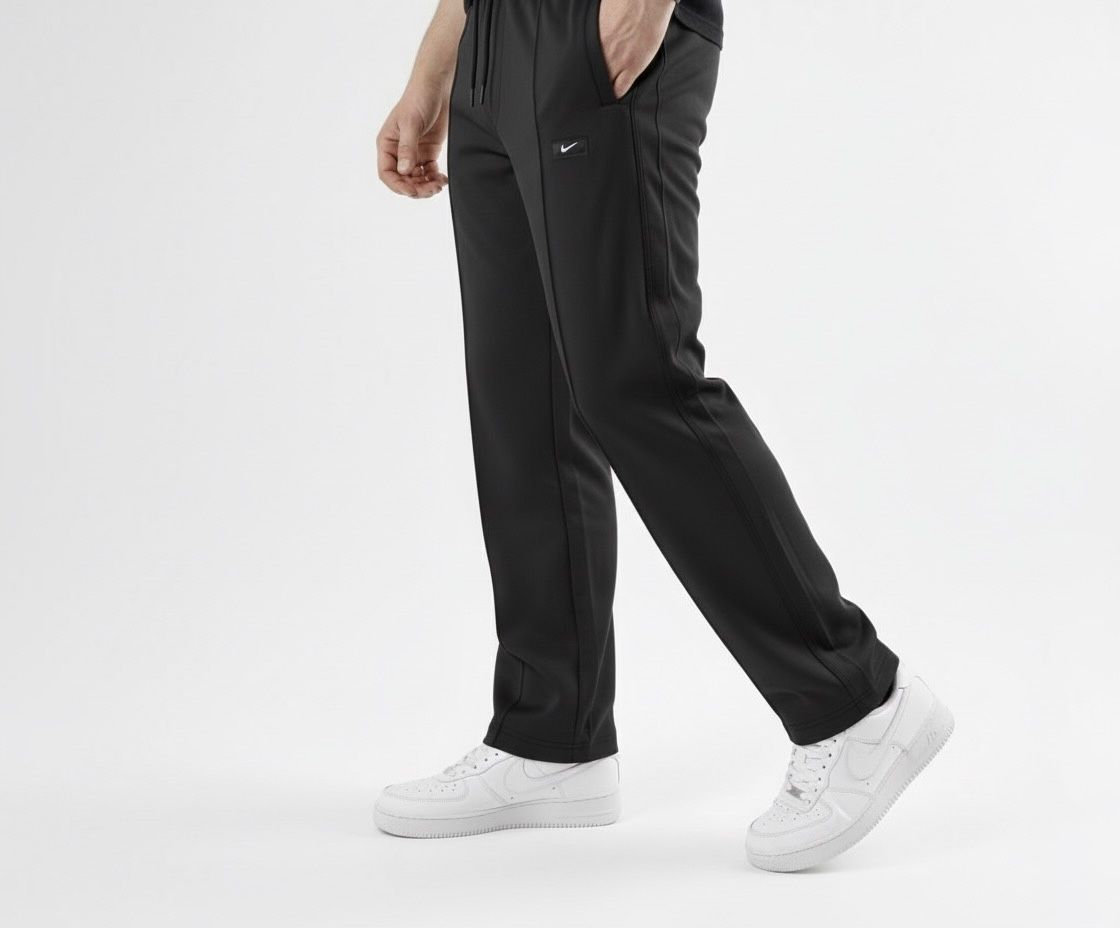 Men’s Black Baggy Fit Casual Trouser