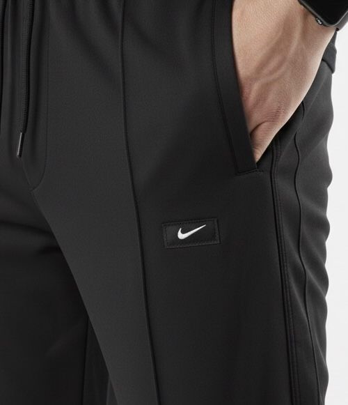 Men’s Black Baggy Fit Casual Trouser