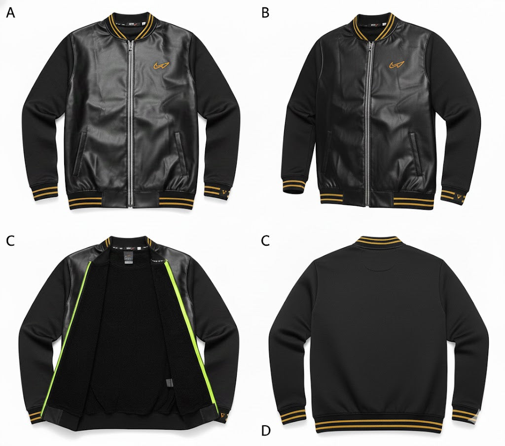 Men’s Premium Black Bomber Jacket