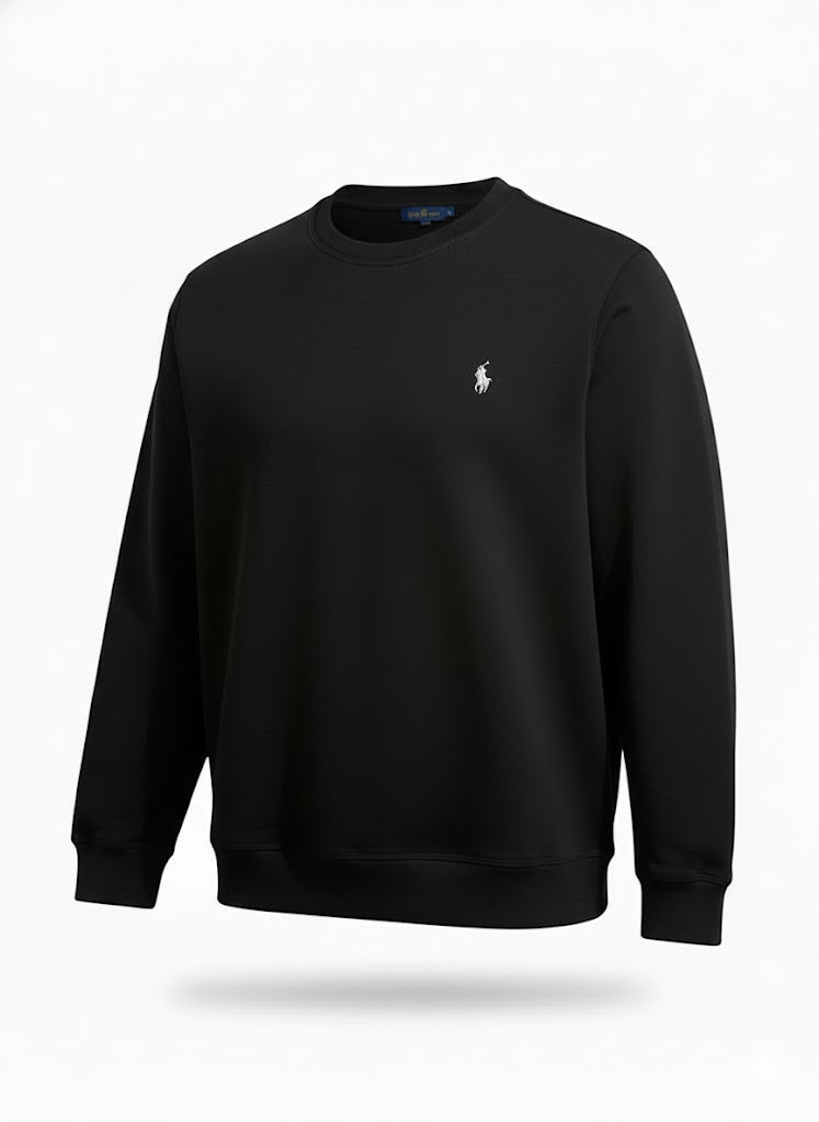 Men's Classic Core Black Crewneck Sweatshirt