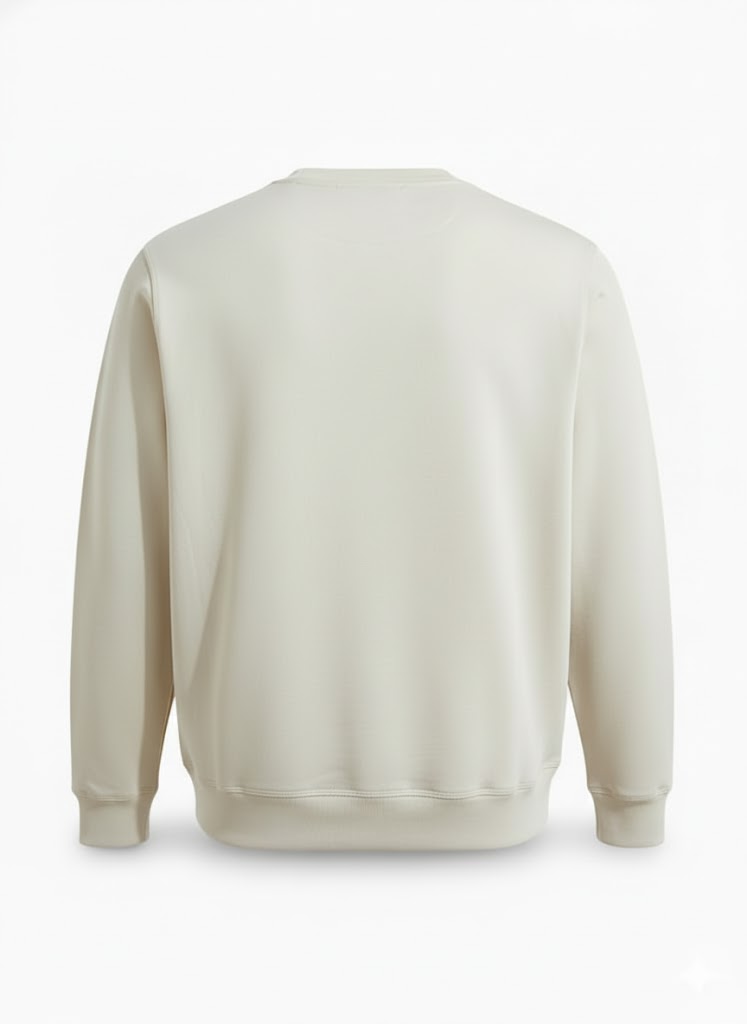 Premium Men’s Soft-Touch Crewneck Sweatshirt – Classic Beige