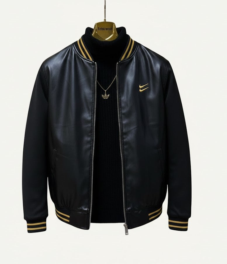 Men’s Premium Black Bomber Jacket